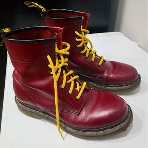 Dr. Martens Cherry Red 1460 Boots